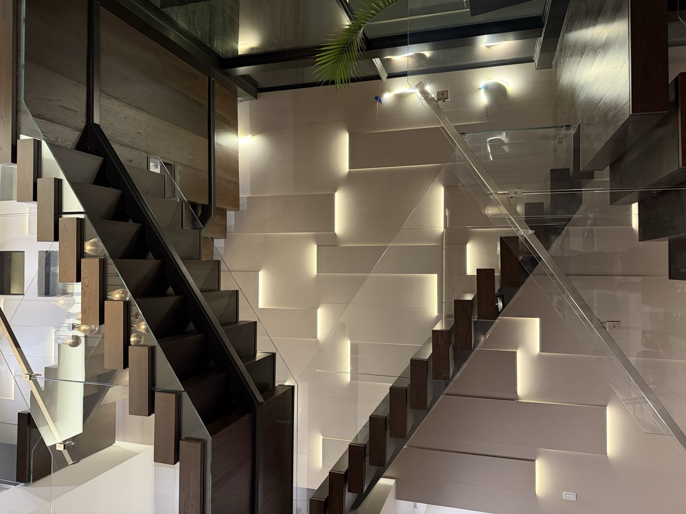 Staircase Accent Wall - after
